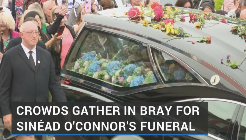 sineadoconner funeral in bray crowd